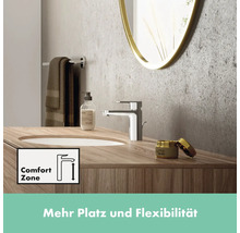hansgrohe Waschtischarmatur VERNIS BLEND 100 chrom mit Zugstangen-Ablaufgarnitur 71559000