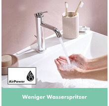 hansgrohe Waschtischarmatur TECTURIS S 110 CoolStart chrom mit Zugstangen-Ablaufgarnitur 73318000