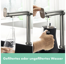 Wasserhahn mit Option für gefiltertes oder ungefiltertes Wasser