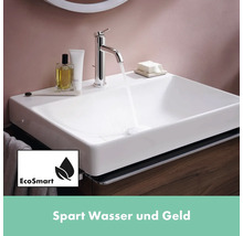 hansgrohe Waschtischarmatur TECTURIS S 110 CoolStart chrom mit Zugstangen-Ablaufgarnitur 73318000