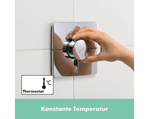 Hansgrohe Thermostat mit Handbedienung zur Temperatureinstellung