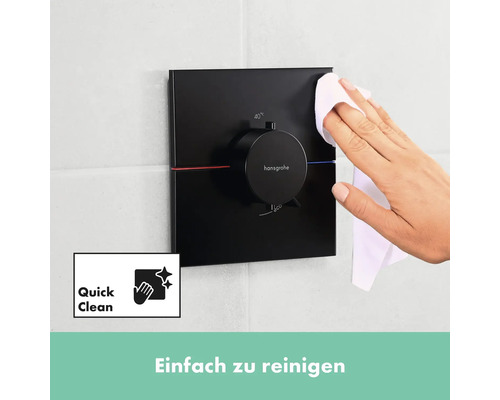 Hansgrohe Unterputz Thermostatarmatur zur einfachen Reinigung mit Tuch