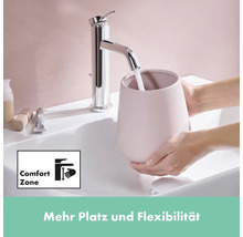 hansgrohe Waschtischarmatur TECTURIS S 110 CoolStart chrom mit Zugstangen-Ablaufgarnitur 73318000