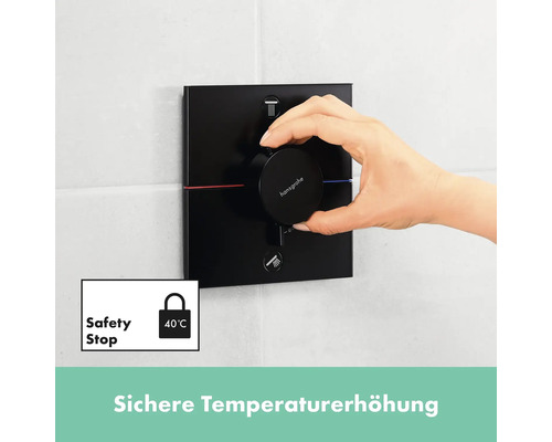 Hansgrohe Unterputz Thermostatarmatur mit Sicherheitssperre