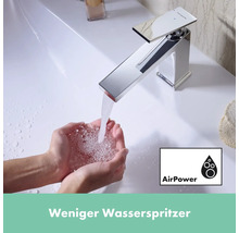 hansgrohe Waschtischarmatur TECTURIS E 110 CoolStart chrom mit Zugstangen-Ablaufgarnitur 73018000