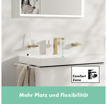 hansgrohe Waschtischarmatur TECTURIS E 150 CoolStart brushed bronze gebürstet mit Push-Open Ablaufventil 73042140