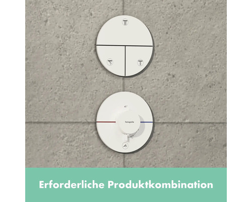 Hansgrohe thermostat and mixer for shower on a wall