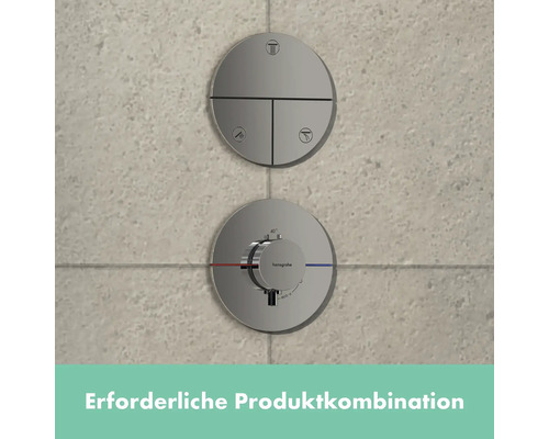 Hansgrohe ShowerSelect Fertigset mit Thermostat zur Steuerung von Duschfunktionen