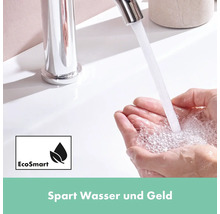 hansgrohe Waschtischarmatur TECTURIS S 150 CoolStart chrom mit Push-Open Ablaufventil 73342000