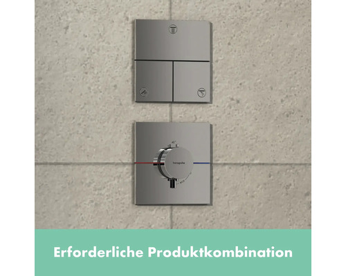 Aufputz-Brausethermostat mit Umstellfunktion und Absperrventil für die Dusche