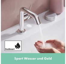 hansgrohe Waschtischarmatur TECTURIS S 110 CoolStart chrom mit Push-Open Ablaufventil 73322000