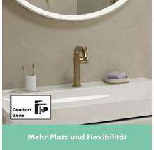 hansgrohe Waschtischarmatur TECTURIS S 150 CoolStart brushed bronze gebürstet mit Push-Open Ablaufventil 73342140