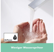hansgrohe Waschtischarmatur TECTURIS E 210 CoolStart chrom mit Push-Open Ablaufventil 73063000