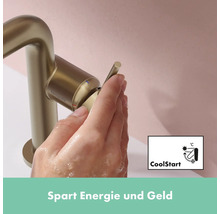 hansgrohe Waschtischarmatur TECTURIS S 150 CoolStart brushed bronze gebürstet mit Push-Open Ablaufventil 73342140