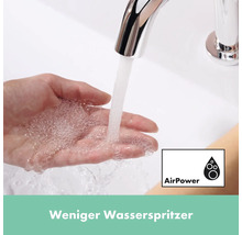 hansgrohe Waschtischarmatur TECTURIS S 150 CoolStart chrom mit Push-Open Ablaufventil 73342000