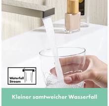 hansgrohe Waschtischarmatur TECTURIS E 210 CoolStart chrom mit Push-Open Ablaufventil 73063000