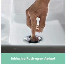 hansgrohe Waschtischarmatur TECTURIS E 210 CoolStart chrom mit Push-Open Ablaufventil 73063000