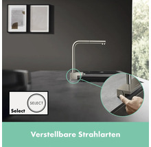 Küchenarmatur mit verstellbaren Strahlarten und Select Funktion