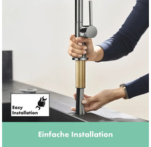 Einhandmischer Montage mit Symbol für einfache Installation
