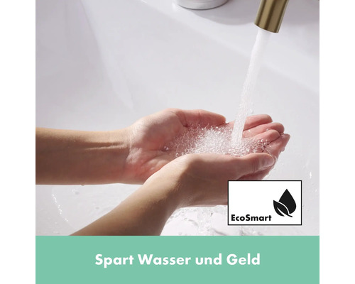Wasserhahn mit EcoSmart Technologie im Einsatz