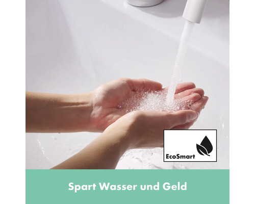 "Hände halten Wasser unter einem Wasserhahn