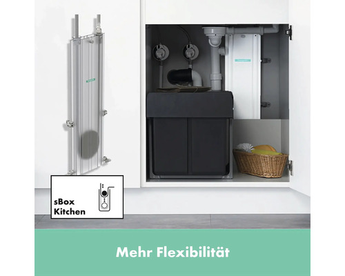 sBox Küchenauszugssystem mit Mülltrennsystem unter der Spüle