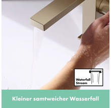 hansgrohe Waschtischarmatur TECTURIS E 150 CoolStart brushed bronze gebürstet mit Push-Open Ablaufventil 73042140