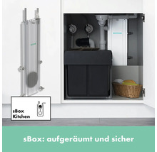 Hansgrohe SBox Küchenspüle mit Mülltrennsystem im Unterschrank