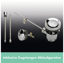 hansgrohe Waschtischarmatur VERNIS BLEND 100 chrom mit Zugstangen-Ablaufgarnitur 71559000
