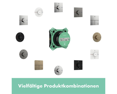 Verschiedene Produktkombinationen für Badezimmerarmaturen