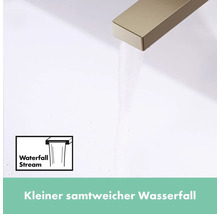hansgrohe Waschtischarmatur TECTURIS E 110 CoolStart brushed bronze gebürstet mit Zugstangen-Ablaufgarnitur 73018140