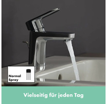 hansgrohe Waschtischarmatur VERNIS BLEND 70 chrom mit Zugstangen-Ablaufgarnitur 71557000