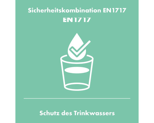 Sicherheitskombination nach EN 1717 zum Schutz des Trinkwassers