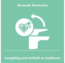 hansgrohe Waschtischarmatur TALIS S 80 chrom mit Push-Open Ablaufventil 72011000
