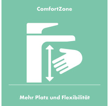 hansgrohe Waschtischarmatur TECTURIS S 800 CoolStart S chrom mit Zugstangen-Ablaufgarnitur 73305000