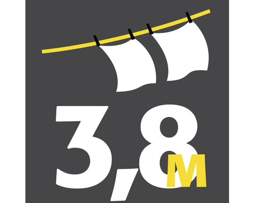 Symbolbild für eine Länge von 3,8 Meter