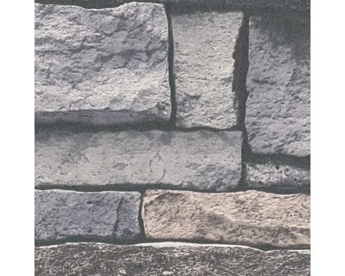 Nahaufnahme einer Steinwandtapete mit rechteckigen Steinen