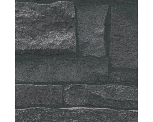 Dunkle Mauer-Tapete mit Steinmuster