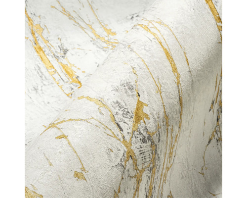 Tapete mit Marmor- und Goldmuster