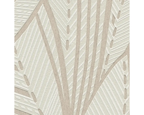 Nahaufnahme einer beigen Tapete mit geometrischem Muster