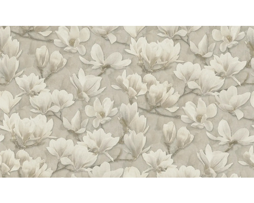 Tapete mit Magnolienblüten-Motiv für die Wandgestaltung
