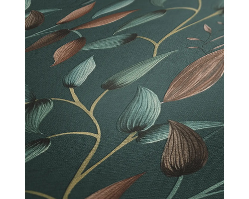 Tapete mit Blattmuster für Wandgestaltung