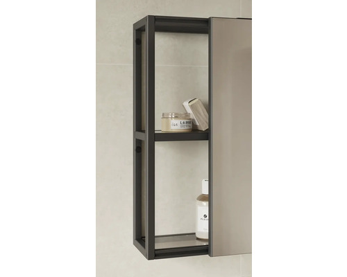 Badezimmerschrank mit Rahmen und Ablagen zur Aufbewahrung von Badartikeln