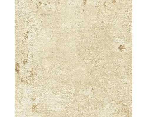 Nahaufnahme einer beigen Vinyltapete mit strukturierter Oberfläche.