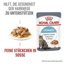 Royal Canin Urinary Katzenfutter zur Unterstützung der Gesundheit der Harnwege, feine Stücken in Sosse