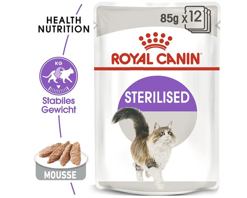 Royal Canin Sterilised Katzenfutter Mousse, 12er-Pack