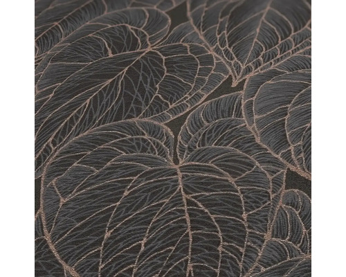 Nahaufnahme einer Tapete mit Blattmuster