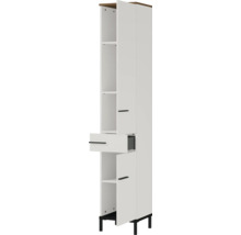Hochschrank mit Schublade und Türen für Badezimmer