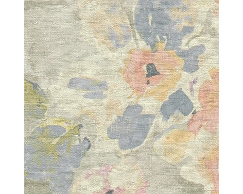 Nahaufnahme einer strukturierten Tapete mit Blumenmuster