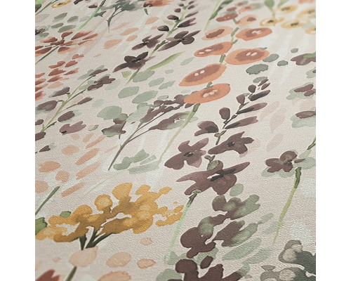 Nahaufnahme einer Tapete mit Blumenmuster